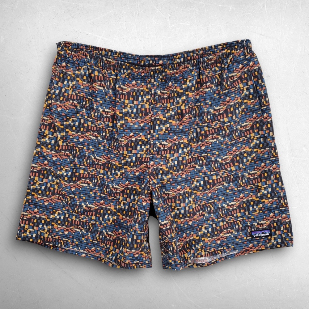 Patagonia Abstract Baggies Swim Trunks Men XL Multi Color Pockets Gorpcore Beach